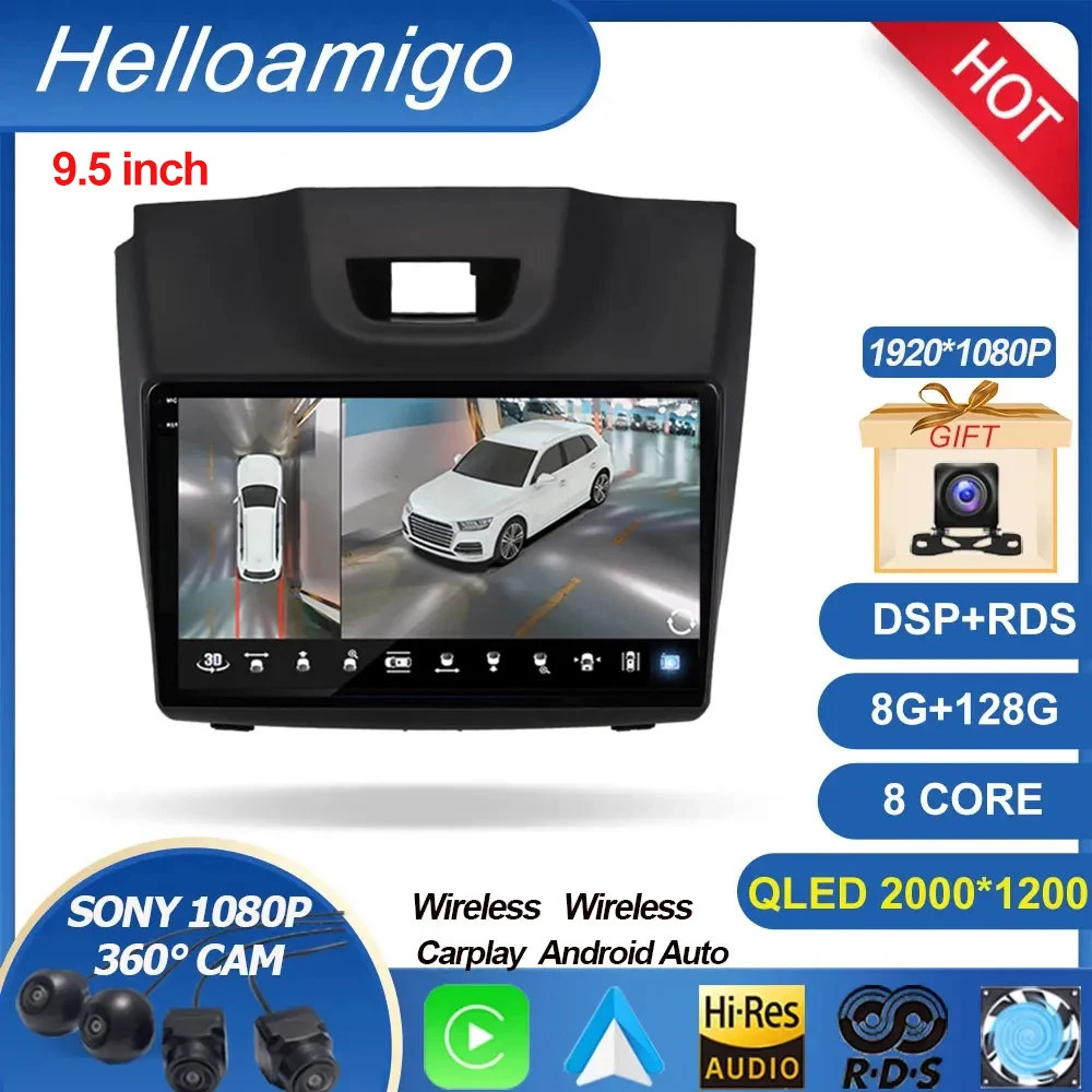 

2k For Chevrolet Holden S10 TRAILBLAZER COLORADO ISUZU DMAX Auto Car Radio Multimedia Carplay GPS Stereo 2Din Android 12