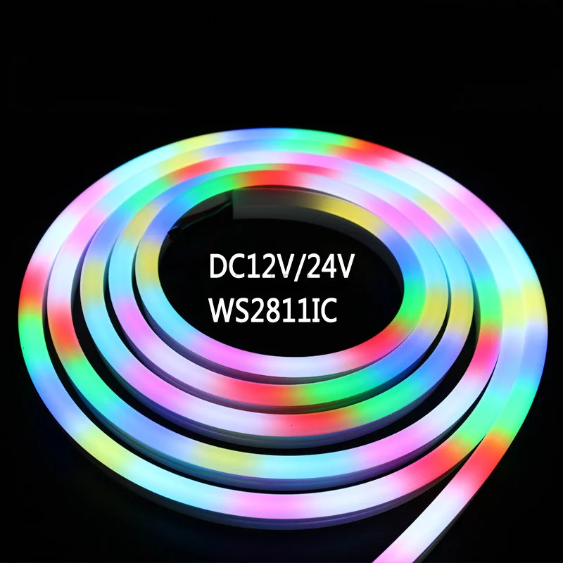 Программируемая адресная Светодиодная лента WS2811 30 м/лот водонепроницаемая