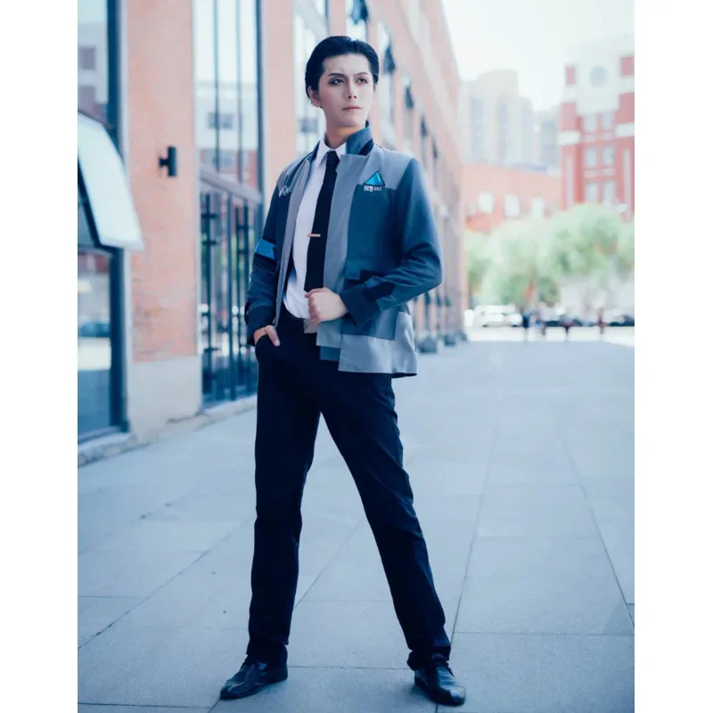 Детройт: Стать человеком RK800 Коннор Косплей Костюм Полный наряд Куртка Пальто MN3