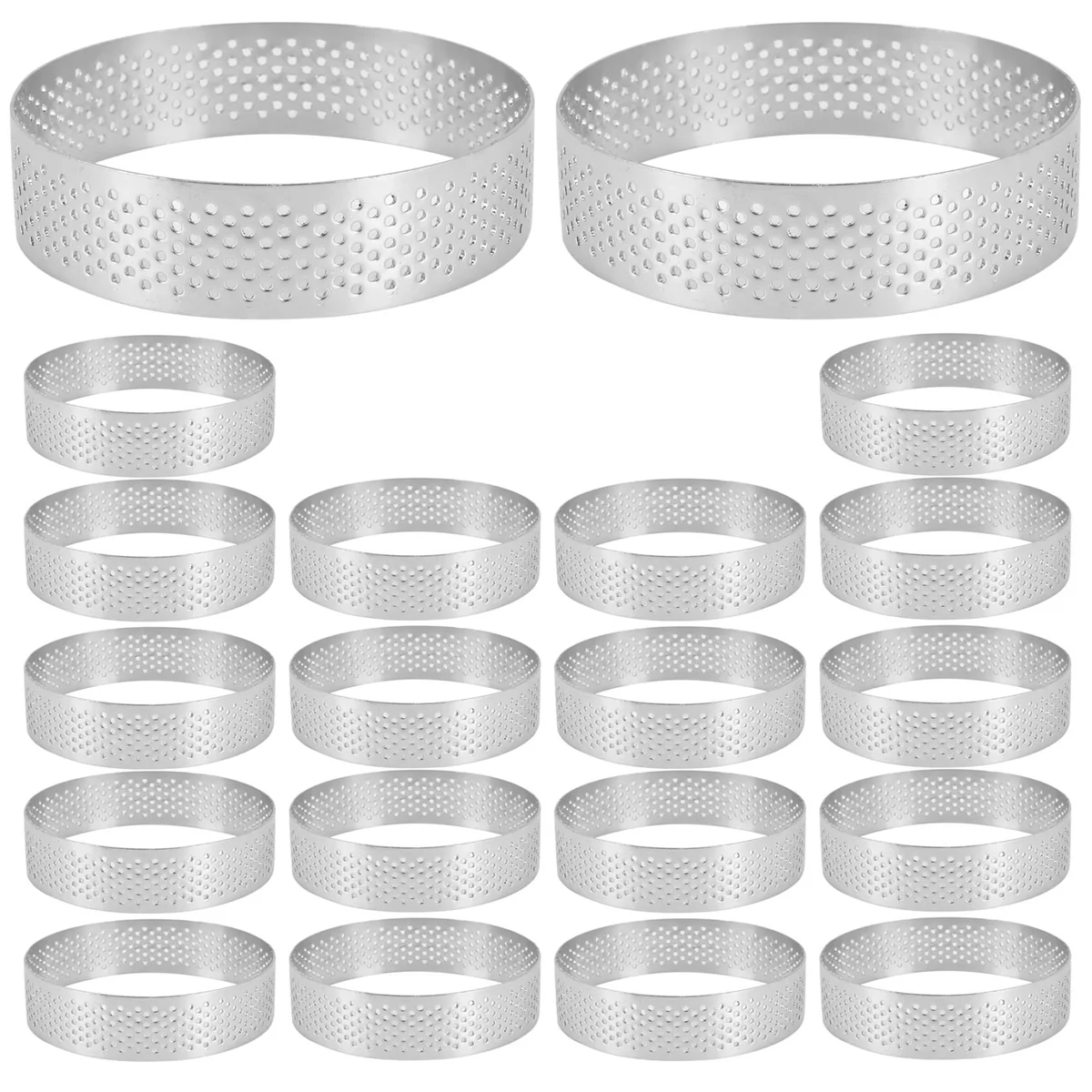 

Кольцо для выпечки, Термостойкое ПЕРФОРИРОВАННОЕ кольцо для мусса, круглое кольцо, 8 см