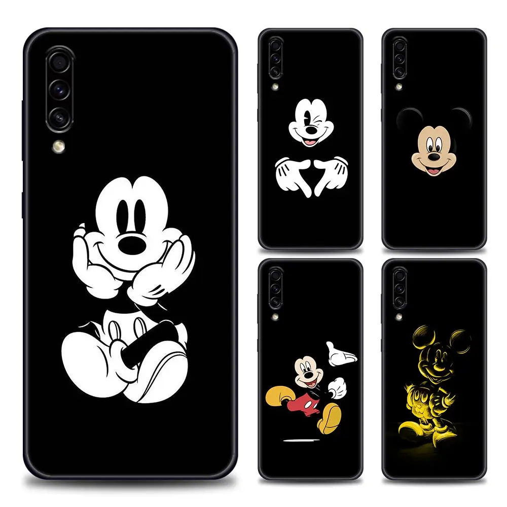 

Case For Samsung A30s A40 A50 A60 A70 A20 A90 A10 Cover Galaxy F41 F52 A7 A9 2018 Case Funda Mickey Minnie Mouse Black White Art