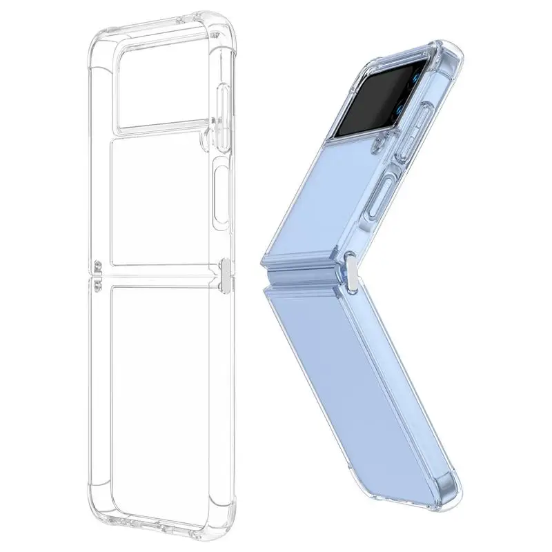 

Чехол для ZFlip 4 5G прозрачный ТПУ противоударный задний Чехол Z для Galaxy Flip4 Бампер Защитный чехол для Z