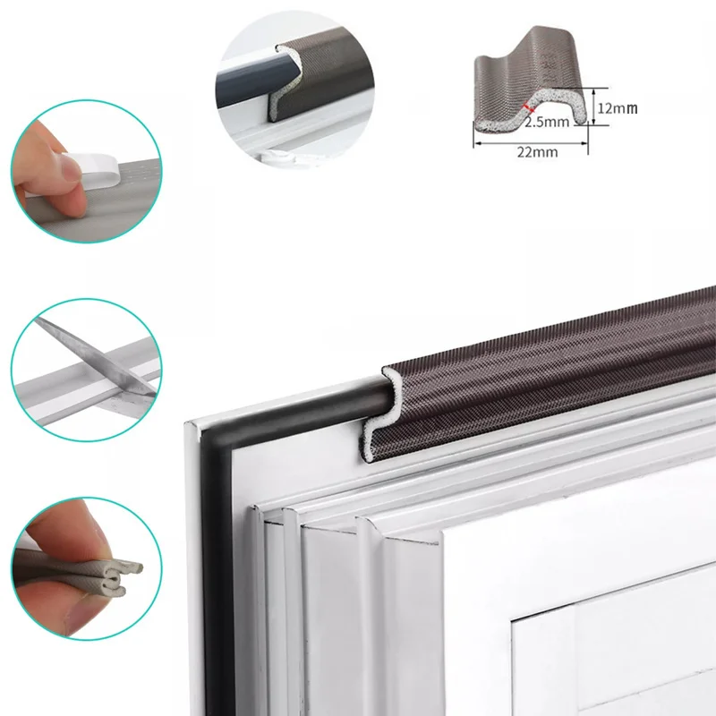 Уплотнительная лента для окон звукоизоляционная акустическая пена типа S