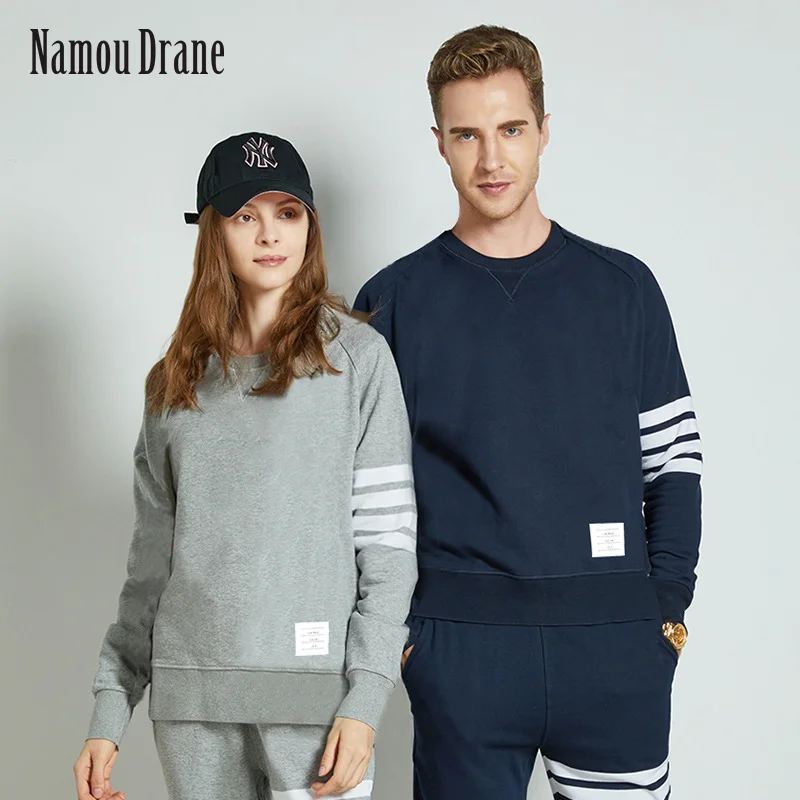 

Мужская Спортивная Толстовка Namou Drane, черная Свободная кофта с длинным рукавом, для осени и зимы, 2019