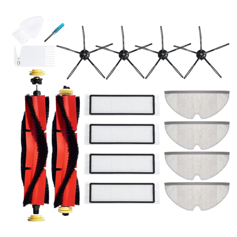 Набор запасных частей из 17 шт. для Roborock S5 Max S6 Maxv Pure E20 E25 E35 робот подметания и мытья