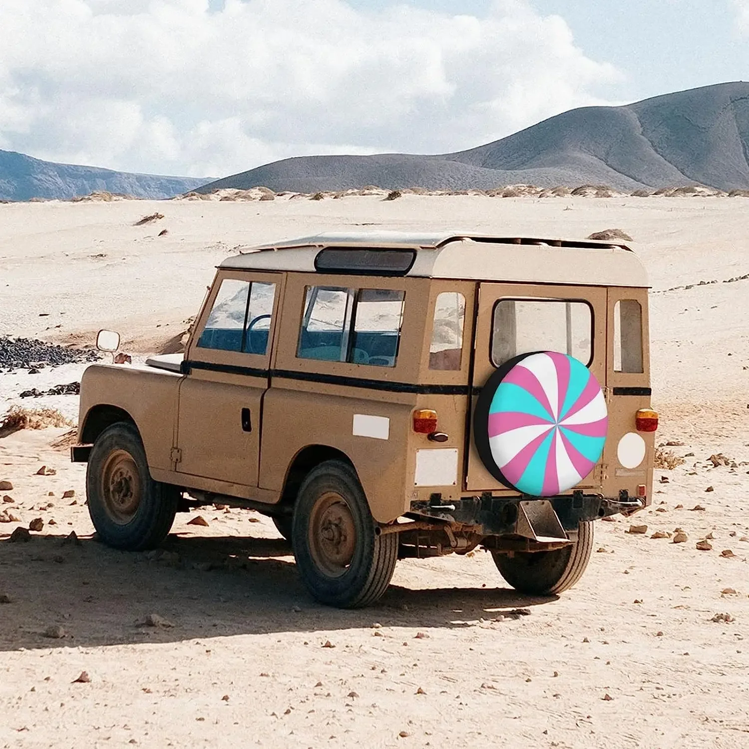 Чехол для запасной шины с трансгендером флагом ЛГБТ пыленепроницаемые