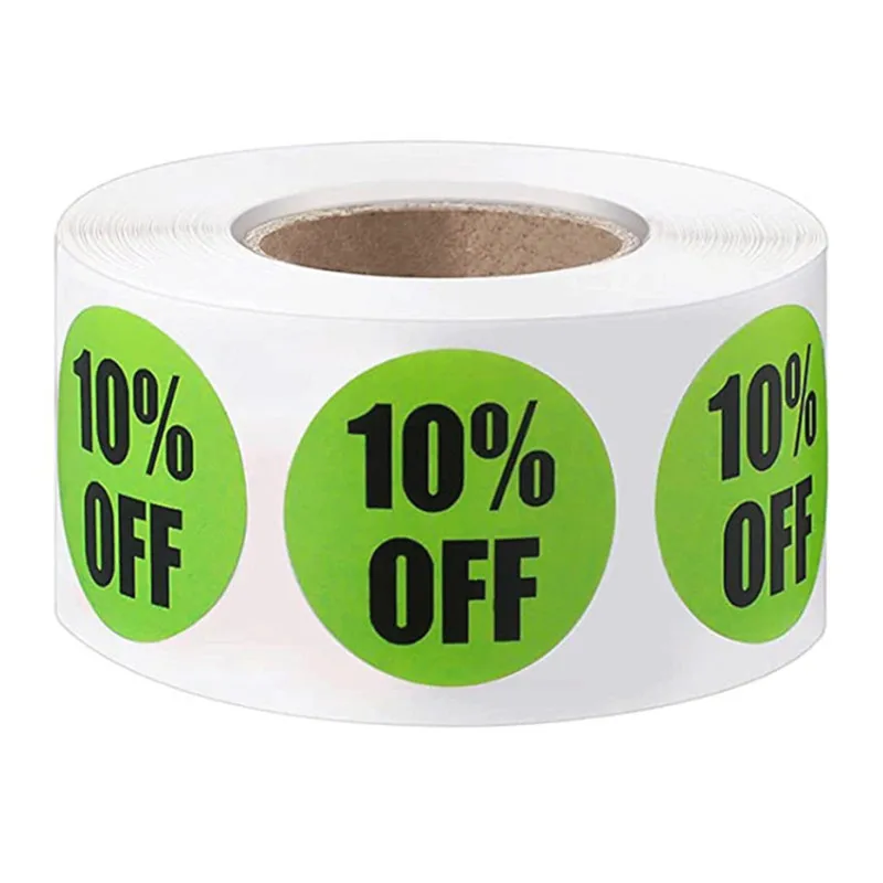 25 мм стикер со скидкой на товары для супермаркетов магазинов торговых центров