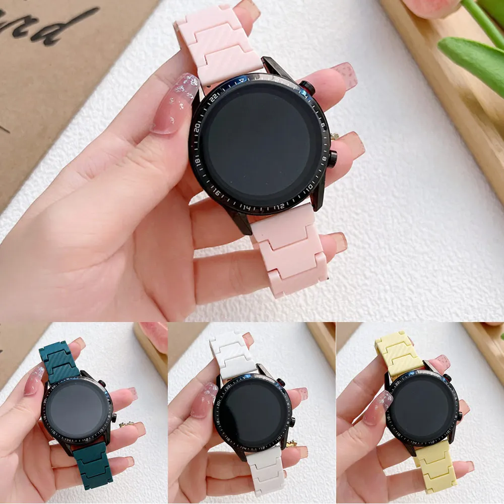 Carbon fiber strap For Samsung Galaxy 4 5/classic 46mm/Active 2 40mm/44mm Gear S3 20 22mm bracelet Huawei watch GT/2e/3/Pro band