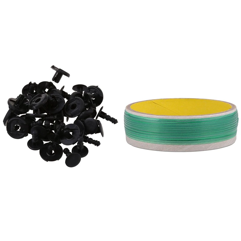 20X пластиковые клипсы для обрезки крыла бампера Mazda Toyota с 10 м автомобильной