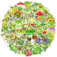 50 pcs cartoon quack series stickers cross border fun diy childrens stickers focus animal frog stickers