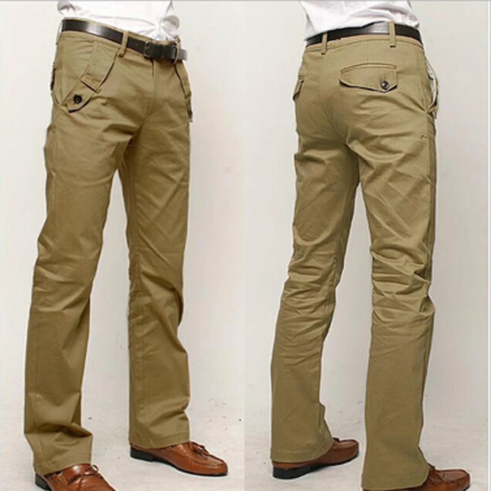 High Quality 2022 Fashion Men Joker Slacks Cotton Straight Business Long Men \'s Chinos Trousers Casual Pants Pantalon Homme