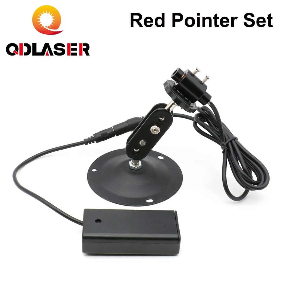 

Красный лазерный локатор QDLASER, красный точечный луч, маркировочный Фокусируемый лазерный диодный модуль + аккумулятор, фотоэлемент + крепление для маркировочной машины