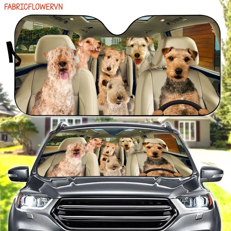 

Lakeland Terrier Car Sunshade, Dog Car Decoration, Dog Windshield, Dog Lovers Gift, Dog Car Sunshade, Gift For Mom, Gift For Dad
