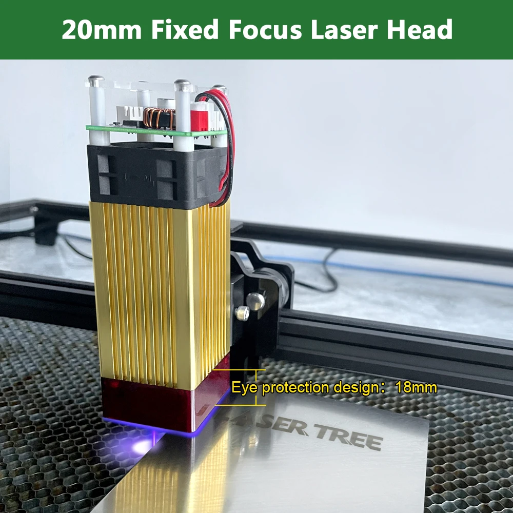 Лазерное дерево 40 Вт лазерный модуль 450 нм с фиксированным фокусом TTL лазерная