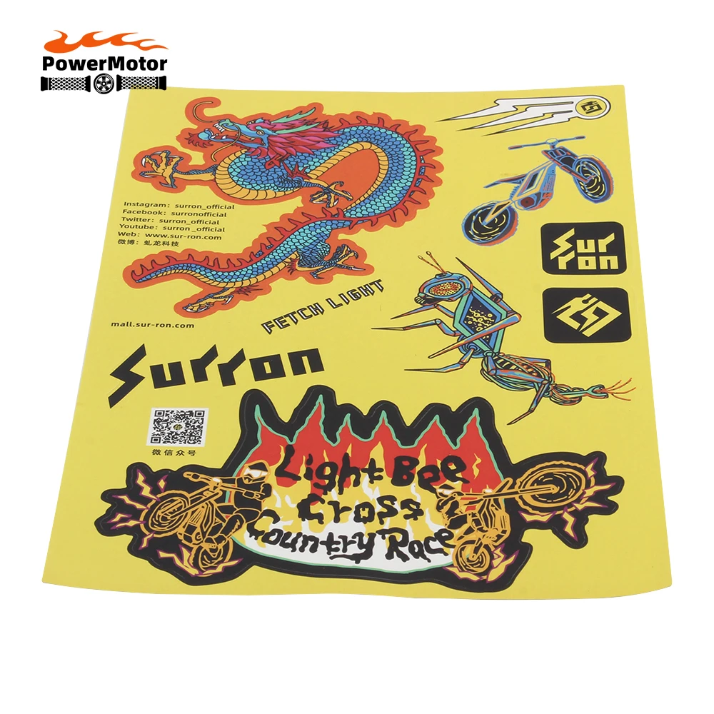 

Motorcycle Modified Parts for Surron Light Bee SX Sticker Cool Sur-ron Electric Vehicle Enduro Dirt Bike Motocross Free Shipping