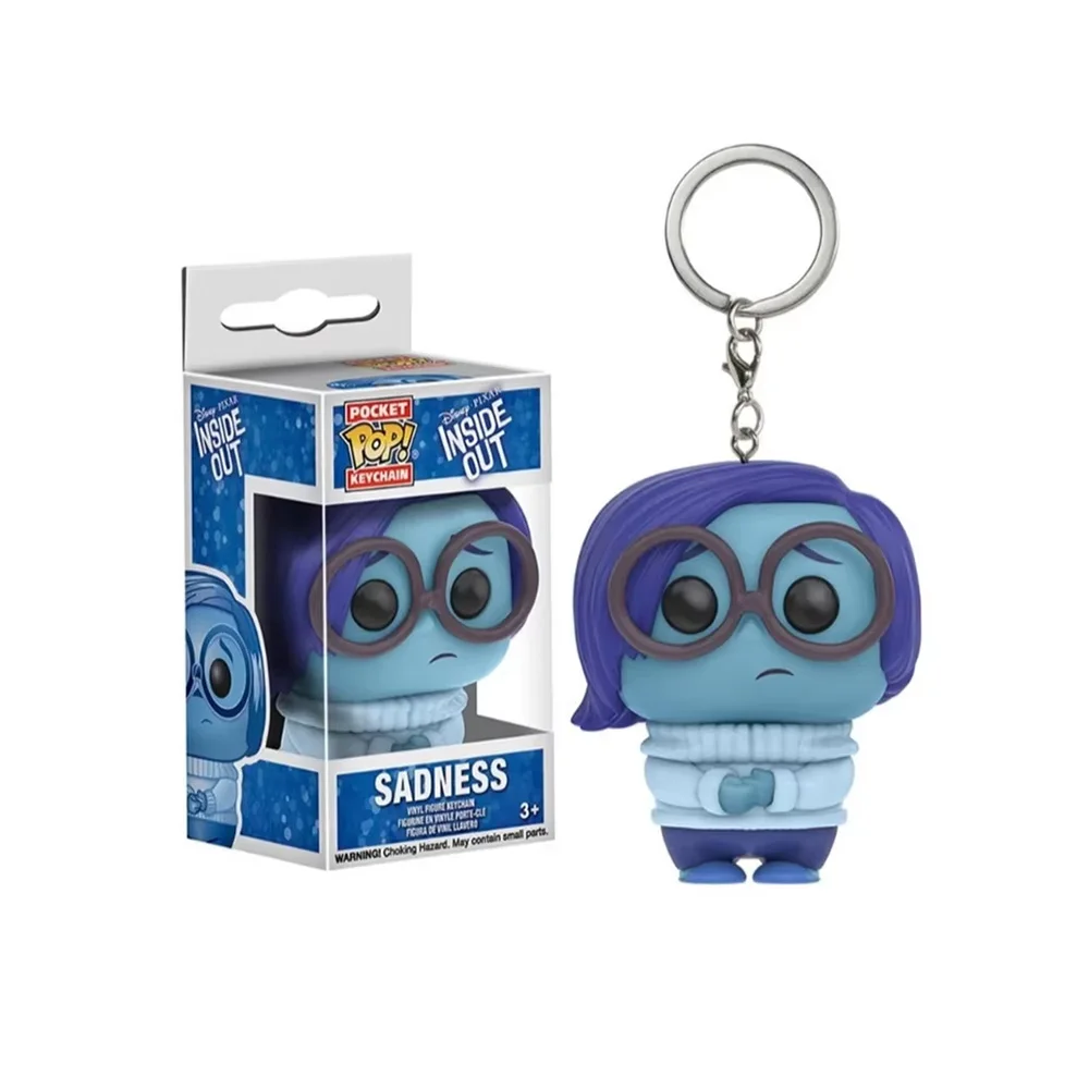 Funko Pop Disney INSIDE OUT SADNESS Карманный брелок Виниловая фигурка игрушки Брелок