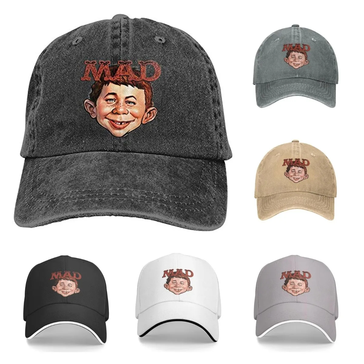 Джинсовая кепка, журнал MAD, бейсбольная