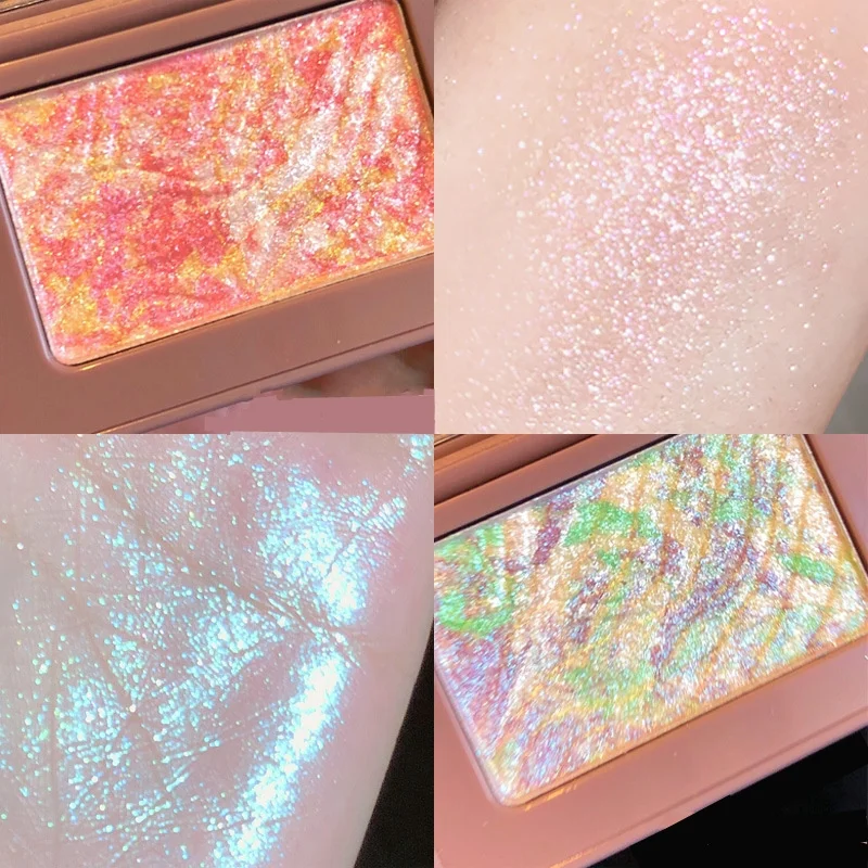 

1PC Makeup Shimmer Highlighter Monochrome Eye Shadow Palette Face Contour Bronzers High Gloss Powder Cosmetics Contour Palette