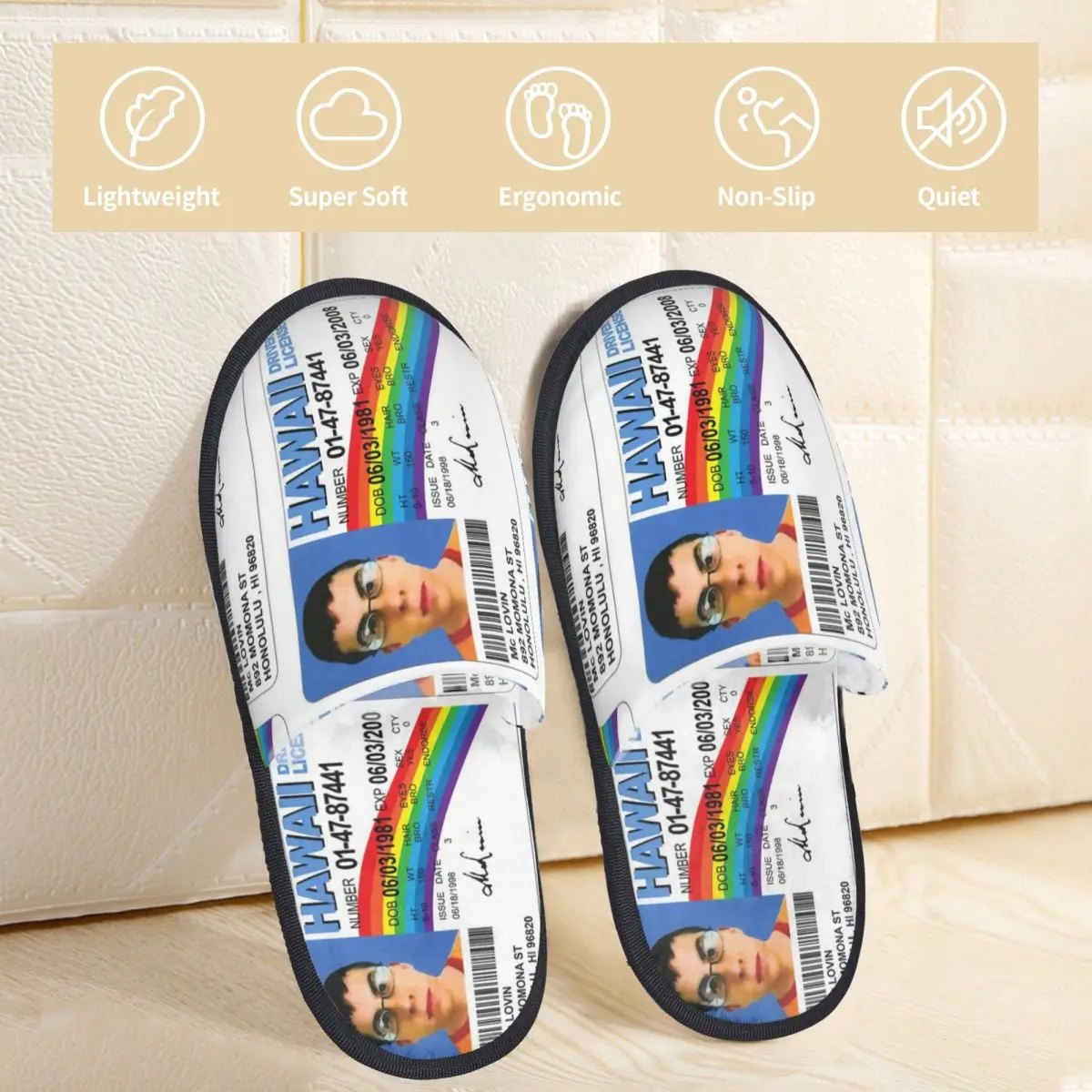 Флаг McLovin искусственный идентификатор водительские права пушистые тапочки