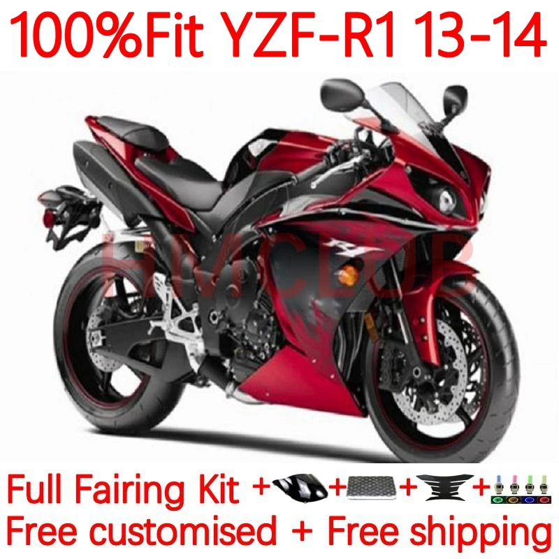 

Injection Body For YAMAHA YZF-R1 YZF-1000 YZF R1 R 1 1000 C YZFR1 2013 2014 1000CC YZF1000 13 14 OEM Fairing 6No.15 Gloss red