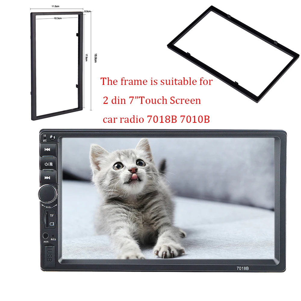 

Plastic frame for Universal 2 Din HD 7 " Touch Screen MP4/MP5 Car Radio Player 7010B 7018B Installation Accessories Car Interior