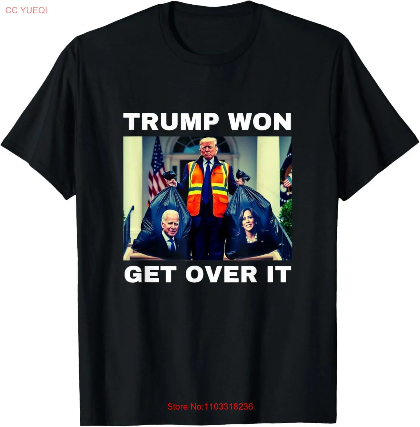 Футболка Trump Won Get Over It Maga Election 2024 футболка