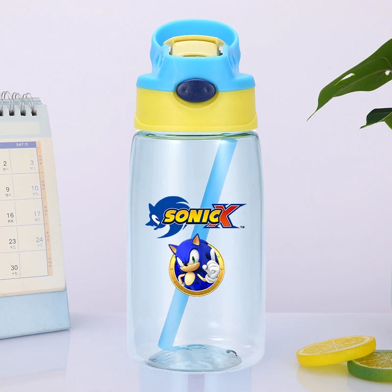 Фото Спортивная бутылка для воды Anime Soniced, герметичная, разноцветная, для питья на улице, для женщин и мужчин, портативная, для путешествий, спортзала, фитнеса, подарок. №2