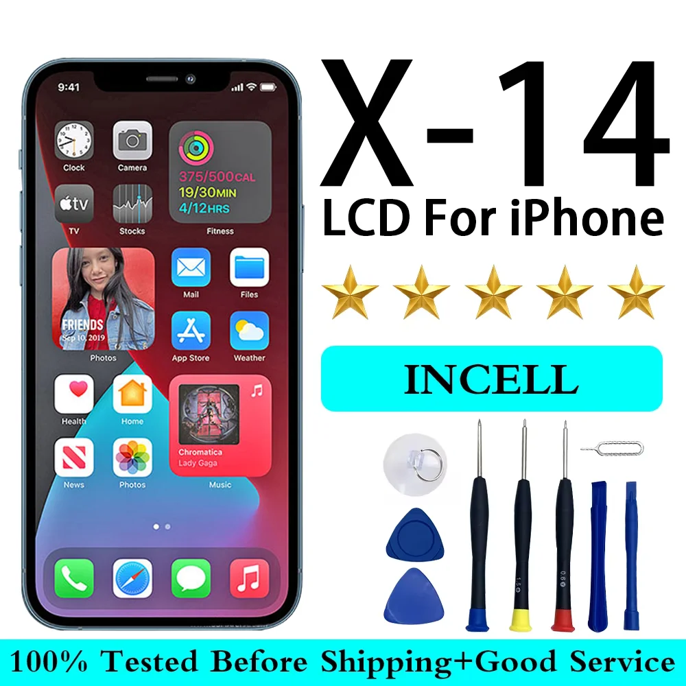 AAA +++ Incell для iPhone X XR XS Max ЖК-экран 3D Touch 11 12 Pro 13 14 ЖК-дисплей с дигитайзером в сборе