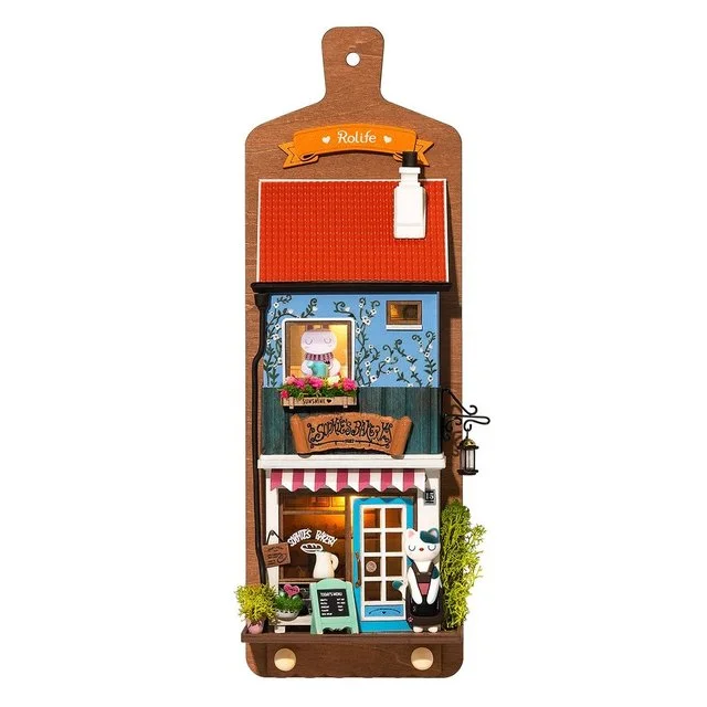 

Rolife Wall Hanging Decoration Love Post Office Stylish Home Deco Kids Girls Miniature House Kits DS019 DS022