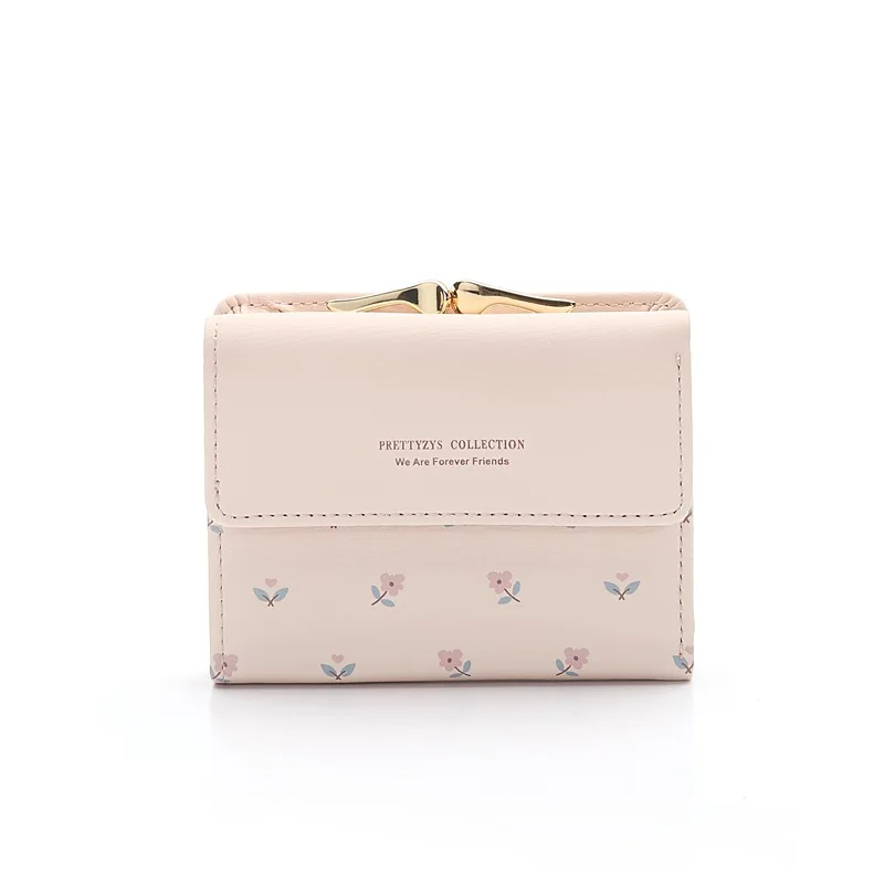 Flower Women Wallet Purse Leather Pocket Ladies Clutch Wallets for Women Short Card Holder Cartera Mujer Cute Girls Coin Bag New images - 6