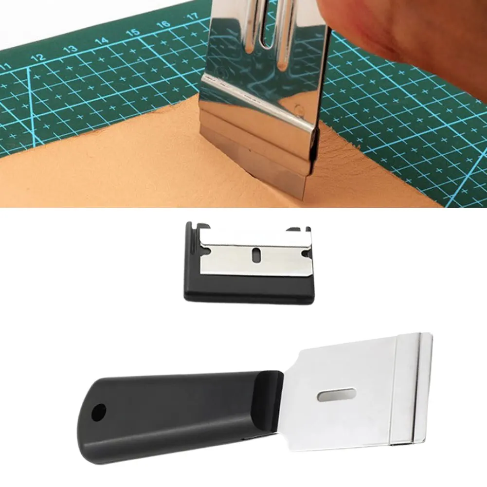 Резак для кожи из нержавеющей стали резак со сменными лезвиями кожевенного