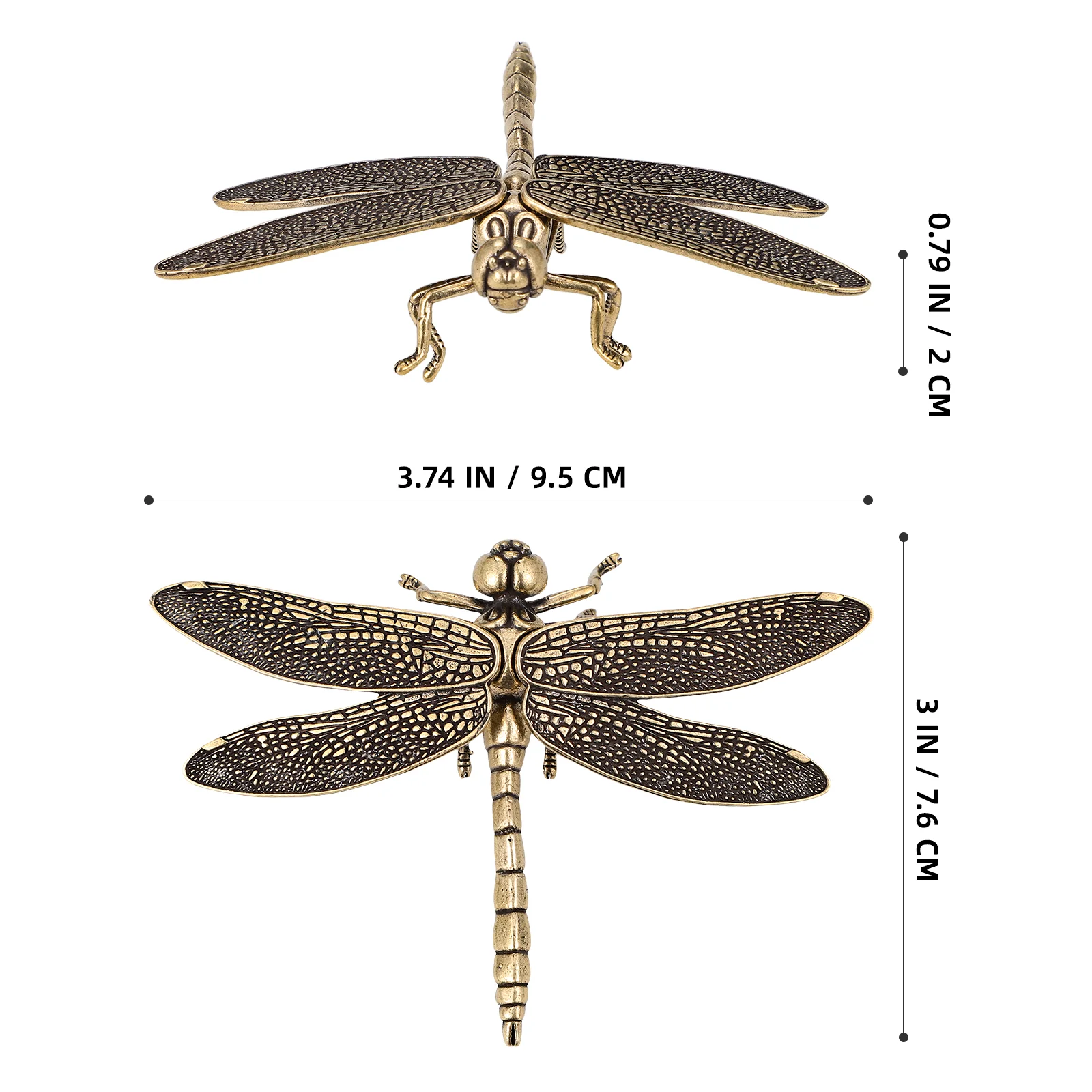 Dragonfly Ornaments Home Decoration Pure Copper Toys Adornment Outdoor Crafts Statue Office Miss