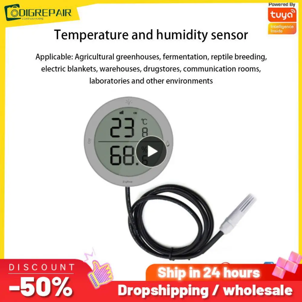 

Zigbee Temperature Humidity Sensor Tuya Zigbee Tuya/ Smart Life High Precision Diy Remote Monitoring Thermometer Detector Tuya