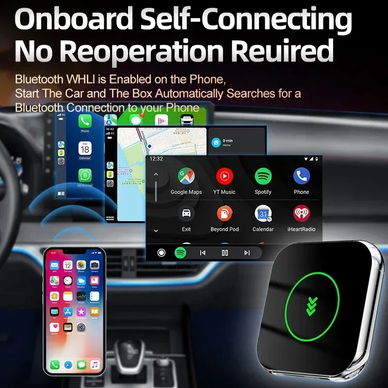 Беспроводной адаптер Carplay для Android iPhone Auto OEM автомобильный CarPlay Plug and Play USB-адаптер