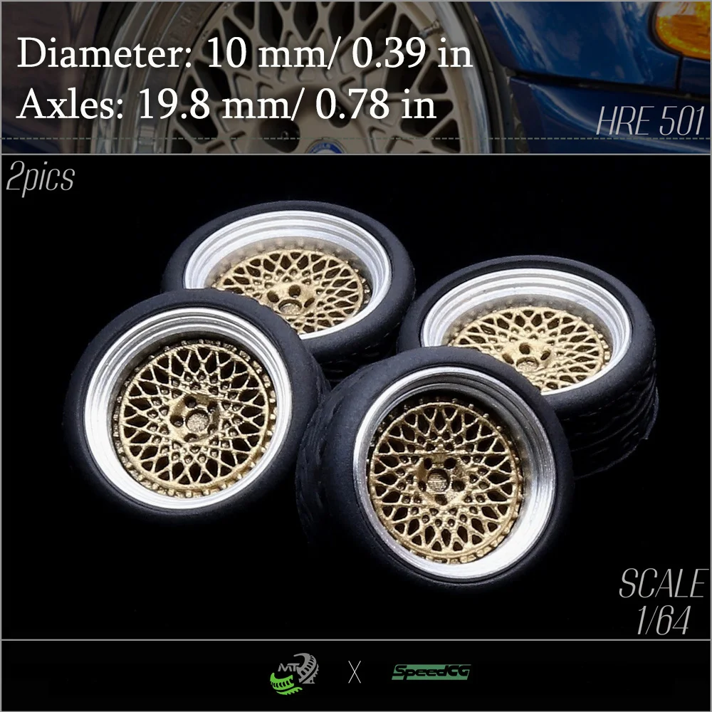 Колеса модели автомобиля SpeedCG 1/64 HRE 501 детали для ремонта диаметром 10 или 11 мм