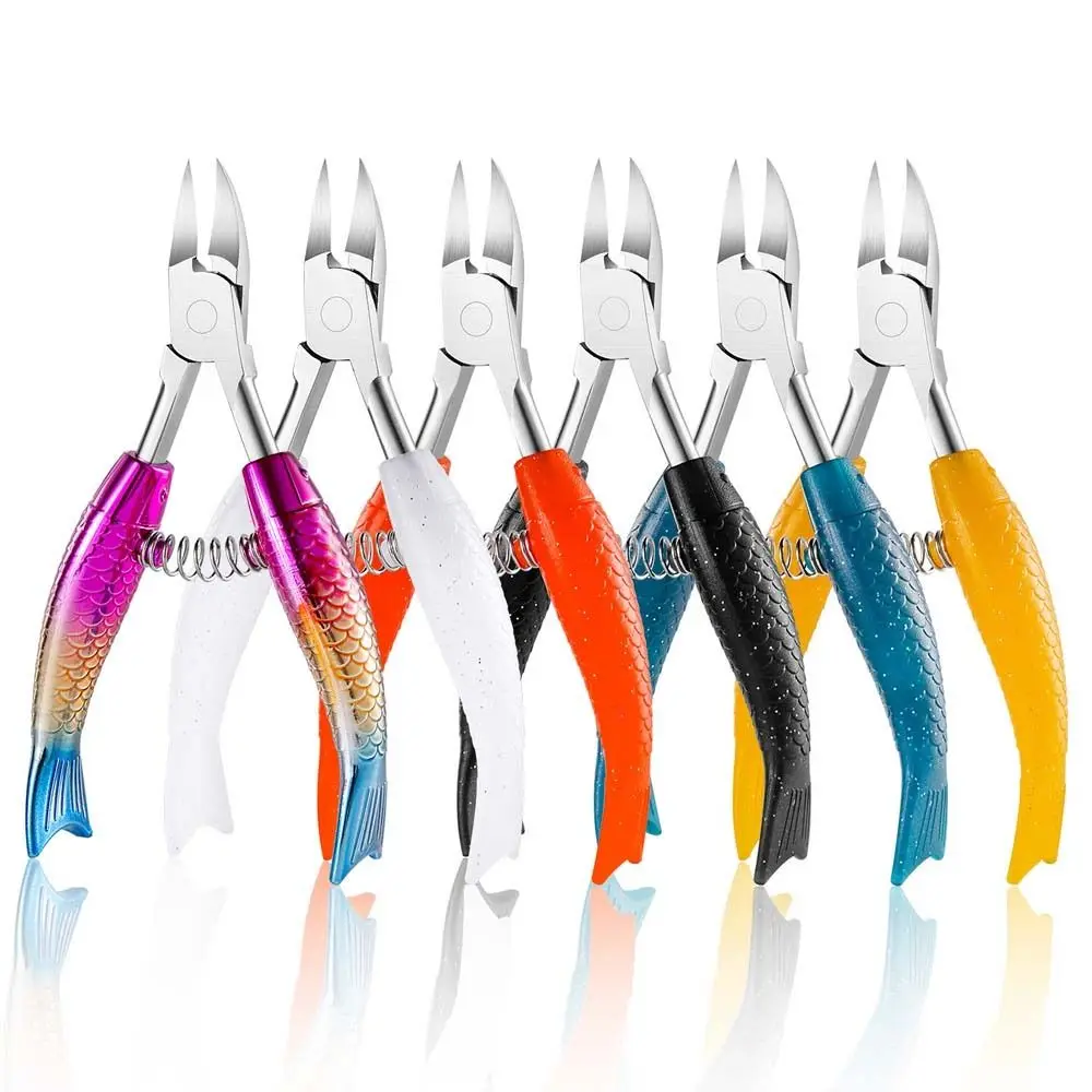 

Щипцы для ногтей из нержавеющей стали премиум-класса, красочные прочные инструменты для маникюра, пинцет для мужчин и женщин