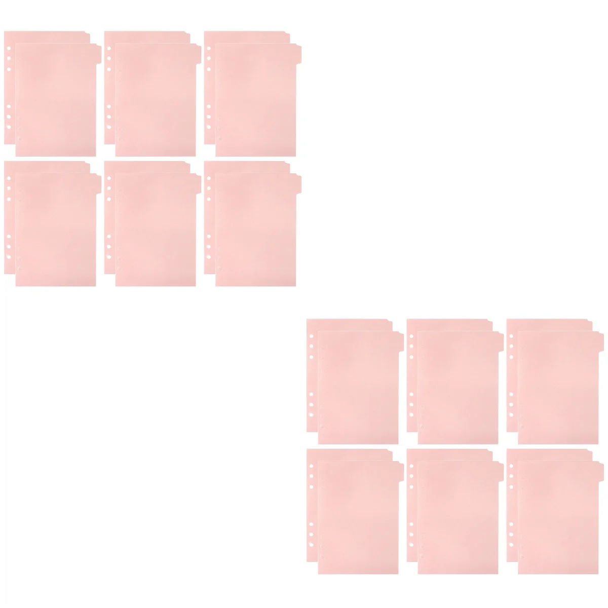 

24 Pcs Partition Baffle Removable Labels Binder Tabs Plastic Colored Page Markers Classification Pp Notebook Dividers