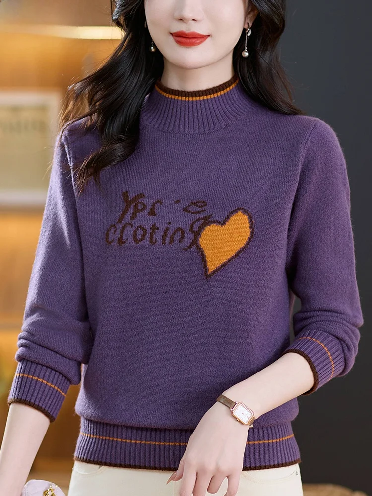 Hengyuanxiang овечий свитер женский новый осенне-зимний утолщенный жаккардовый