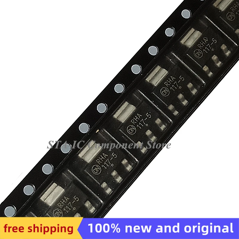 

NCP1117ST50T3G 117-5 SOT223 новый оригинальный Бесплатная доставка