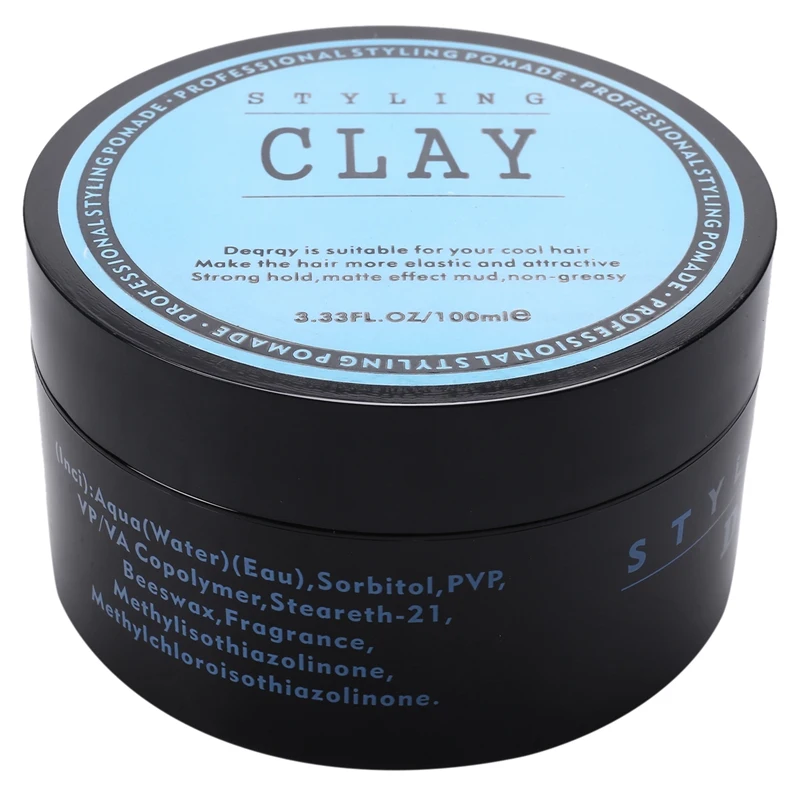 

Top Deals Fashion Matte Finished Hair Styling Clay Daily Use Mens Hair Clay High Strong Hold Low Shine Hair Styling Wax 100Ml