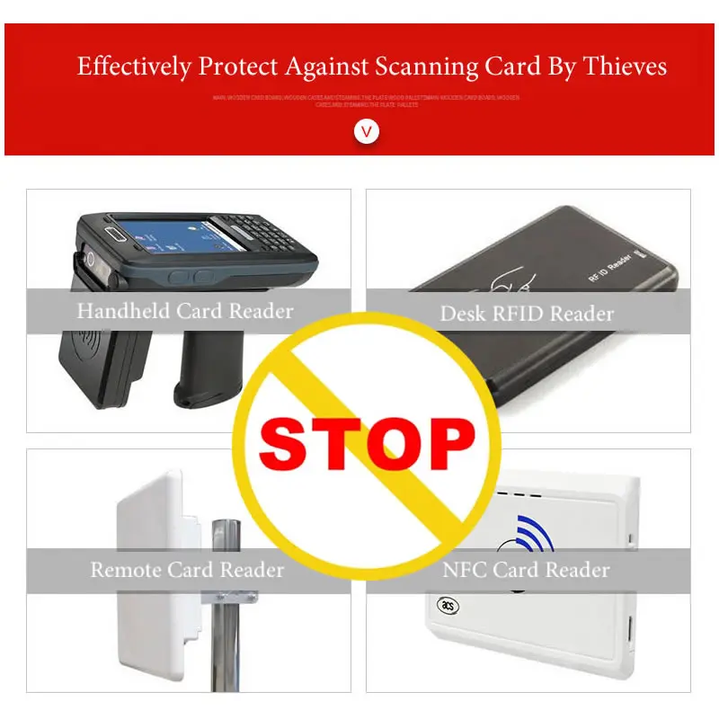 10Pcs Portable Color RFID NFC Blocking Sleeves Passport Credit Bank Card Anti-Scan Protector Aluminum Foil Anti-Read Holder |