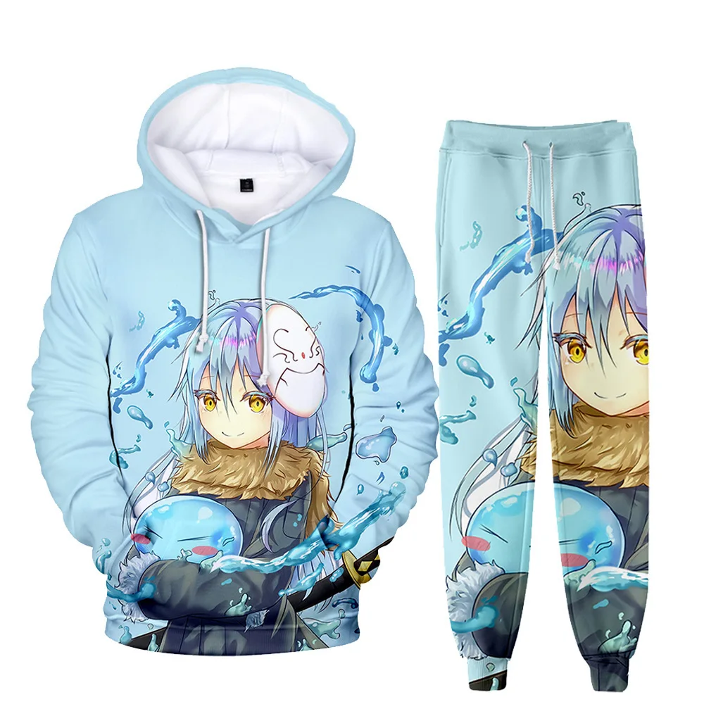 Creative Manga Cute Girl Nekoha Shizuku 3D Print Sweatshirt Sweatpants Hoodies+ Trousers Suit Boys/Girls 2 Piece Set Clothes