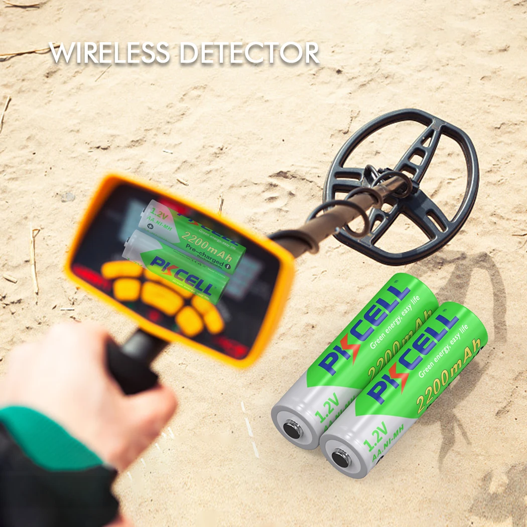 32ШТ PKCELL NIMH Аккумуляторная батарея AA 2200 мАч 1 2 В NiMH с двойной зарядкой Аккумуляторы