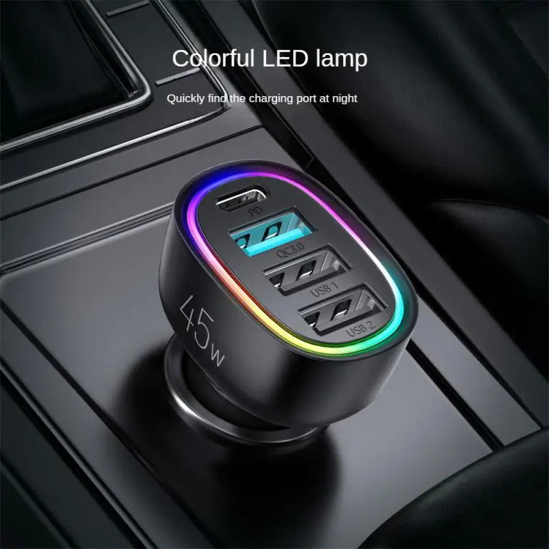

Автомобильное зарядное устройство с 4 USB-портами, 30 Вт