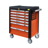 243 pcs hot selling 7 drawers auto repair tool cabinet trolley 5 trays with tools