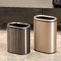 nordic narrow trash bin bathroom recycle touchless metal trash can luxury stainless steel cubo basura cleaning supplies eb5ljt