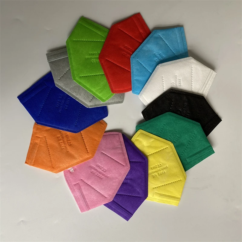 Mascarillas Fpp2 маски ffp2 маска для лица KN95 fpp2 одобренная CE цветная защита черные тушь