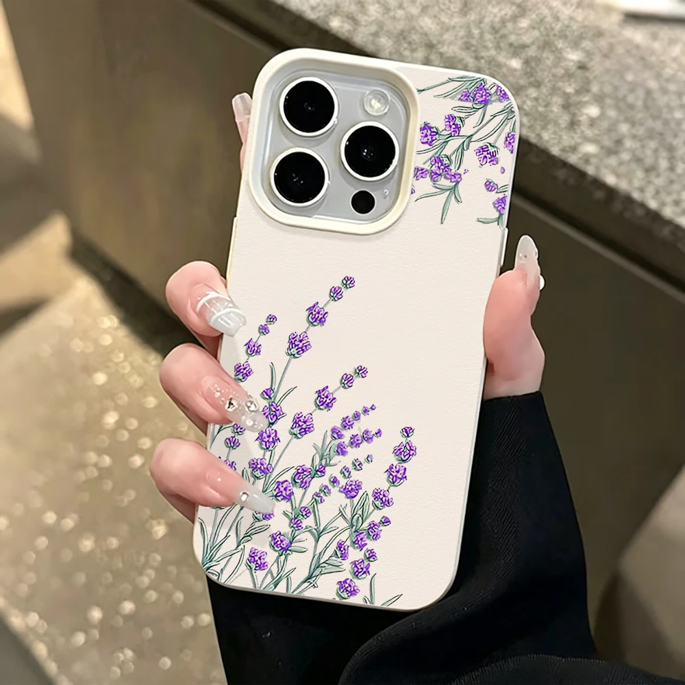 Фото Противоударный силиконовый матовый чехол Flower Luxury INS для iPhone 14, 17, 16, 15, 11, 12, 13 Pro Max, Air, XS, XR, X, 16, 15, 14 Plus, с защитным бампером №1