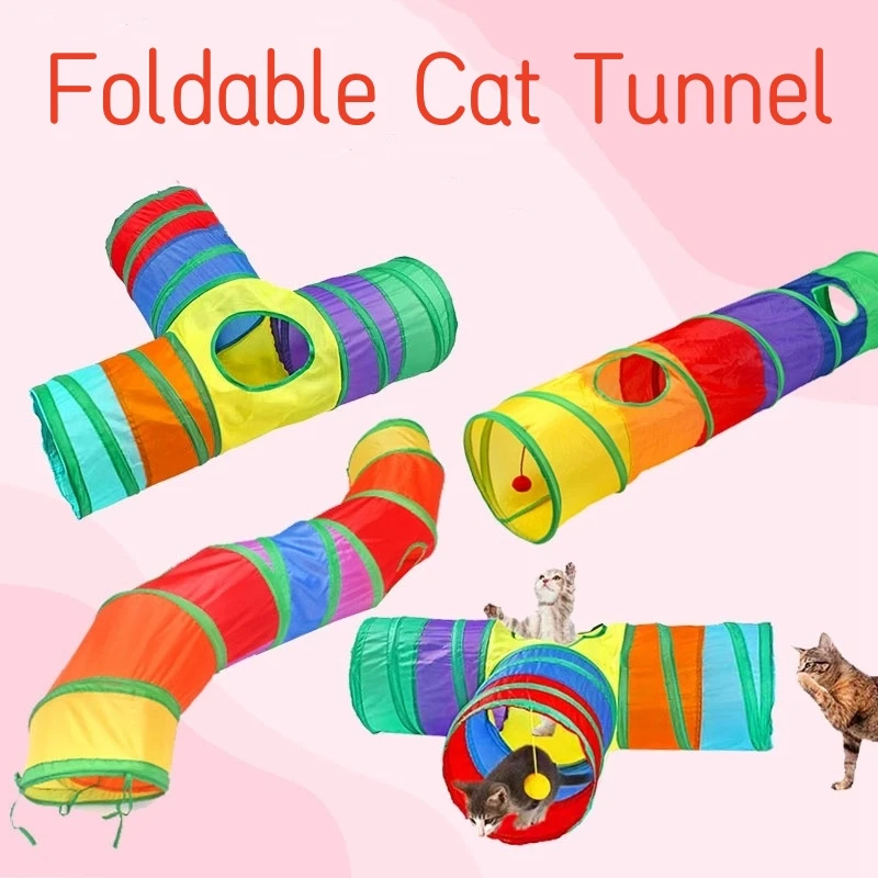 

Multi-Shaped Pet Cat Tunnel Tube Funny Toys Foldable Cat Toys Interactive Rabbit Play Games Kitty Tunnel Chat Pet Product