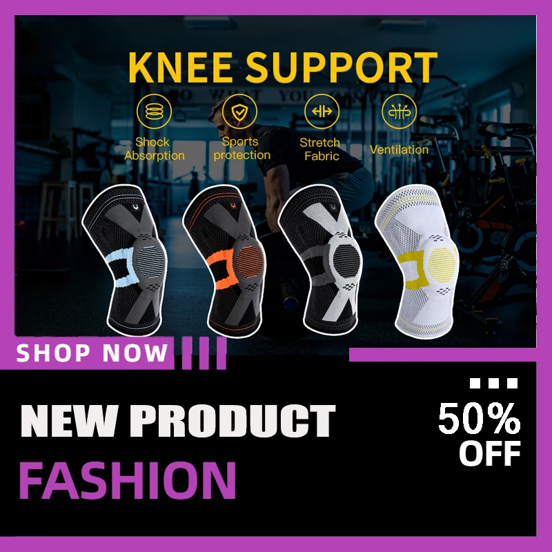 

2PC Orthopedic Knee Pad Knee Brace Support Joint Pain Relif Patella Protector Adjustable Sport Kneepad Guard Meniscus Ligament